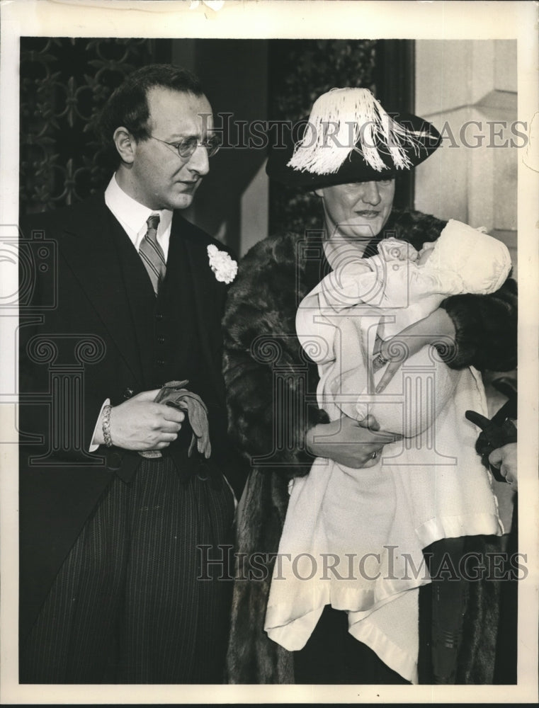 1940 Press Photo Prince &amp; Princess Hbertus Zu Lowenstein &amp; Princess Maria in NY
