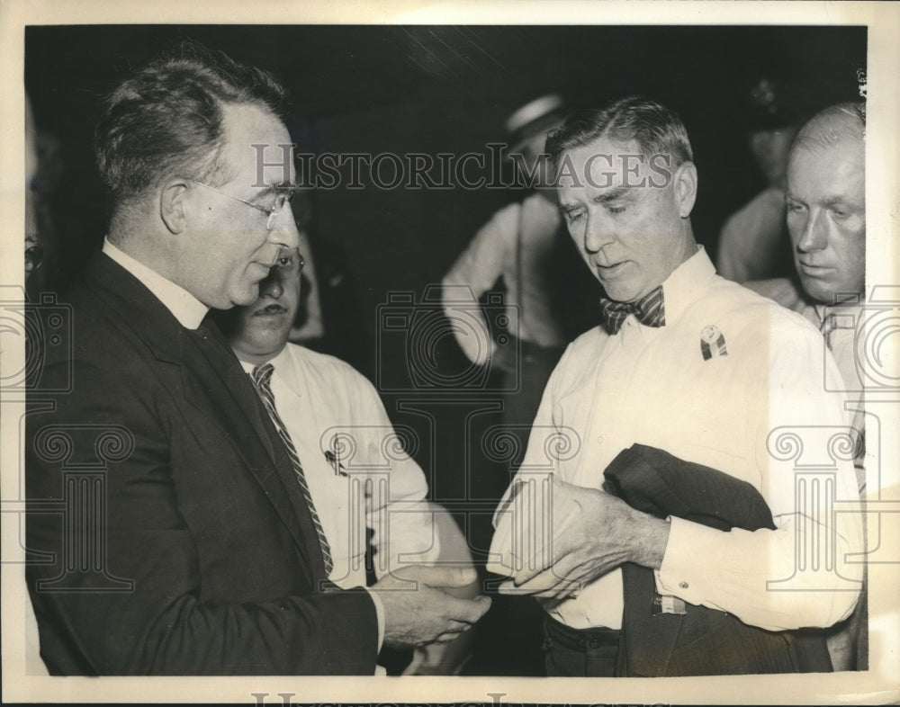 1936 Press Photo Radio Priest Charles E.Coughlin & Rebel follower John O'Donell