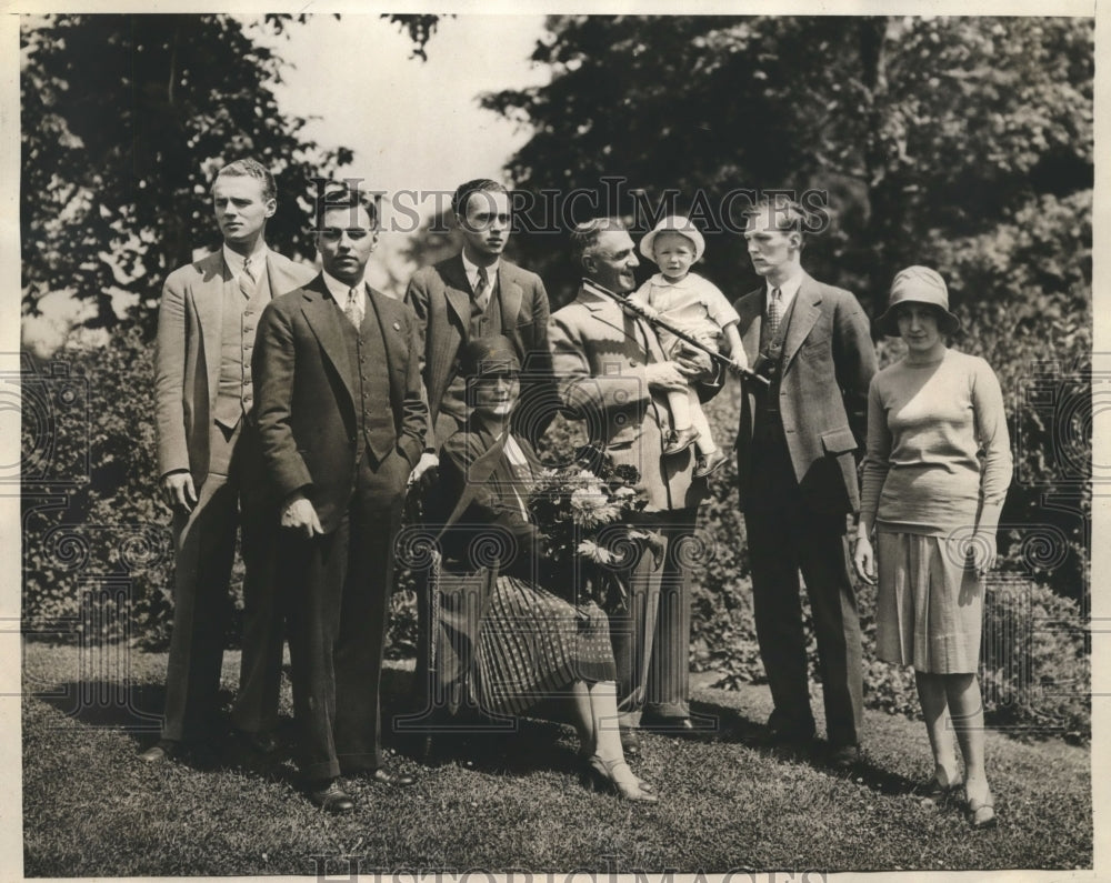 1930 Press Photo Three Family Generations of Governor Walter J. Kohler