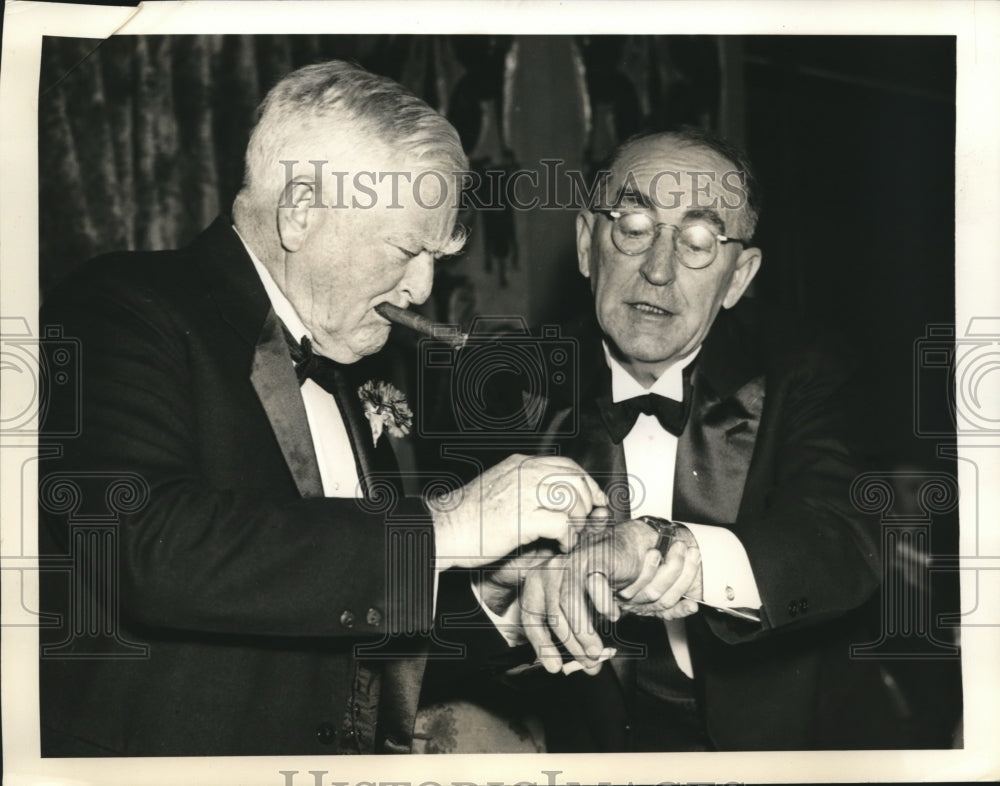 1938 Press Photo John Nance Garner & William Bankhead at Jackson Day Dinner