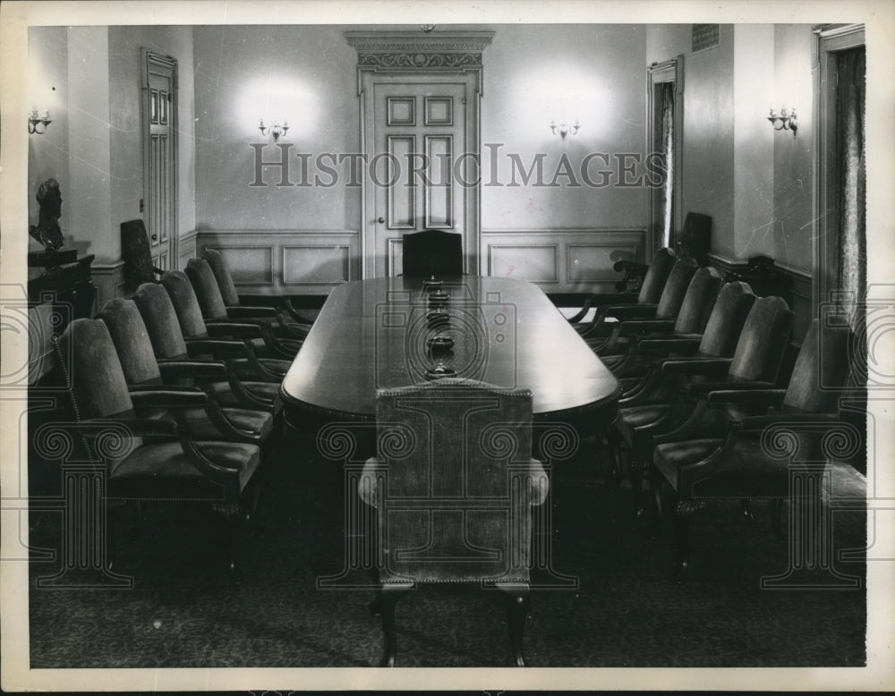 1945 Press Photo Board Of Directors Room at the San Francisco Opera House- Historic Images