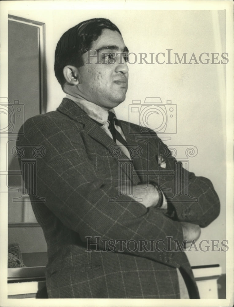 1937 Press Photo Prince Pratapsinh of India Arrives in Los Angeles, California