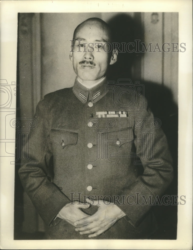 1941 Press Photo Lt. Col.Kunio Akiyama Official Spokesman for the Japanese Force
