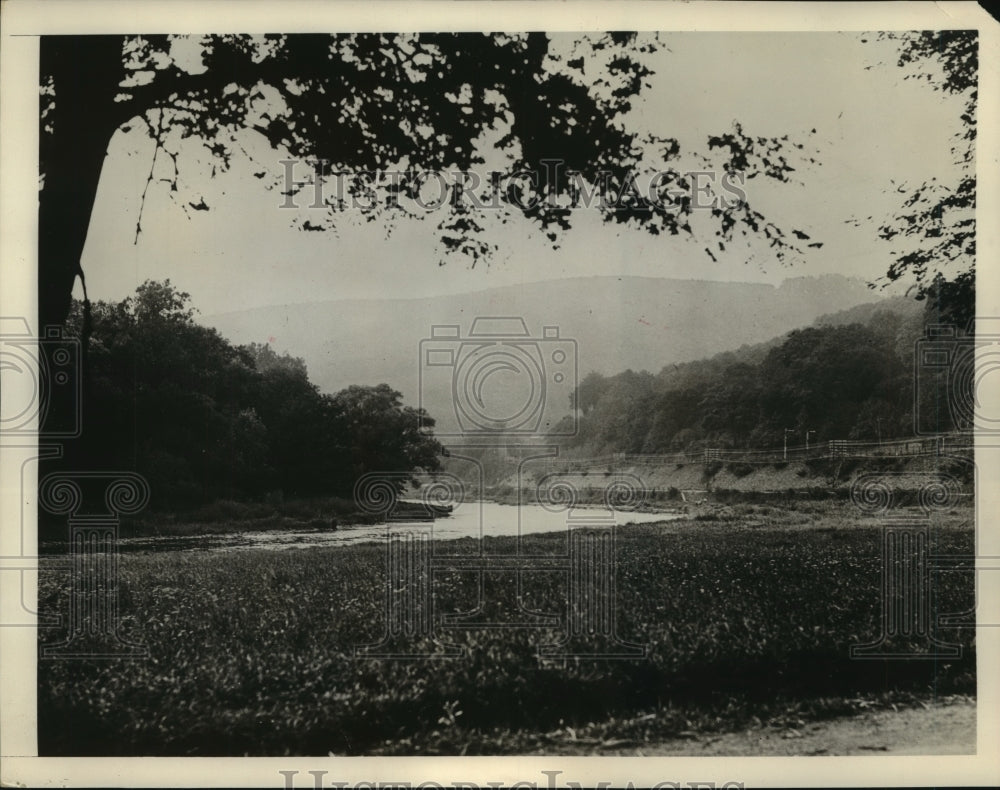 1939 Press Photo French and German Army Battle on The Saar River At Saarholzbach