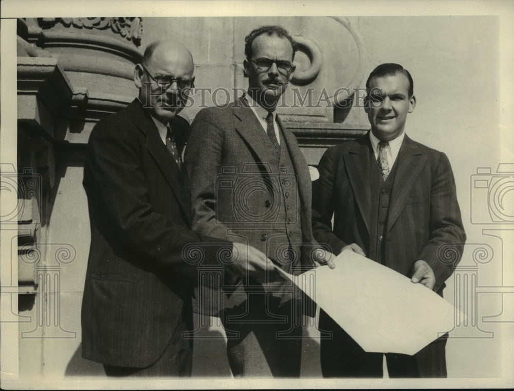 1931 Press Photo Archaeologists Plan To Start A Mayan Expedition