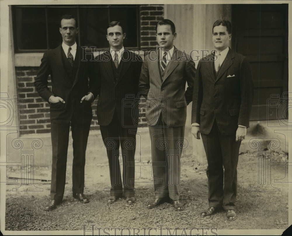 1929 Press Photo President Herbert Hoover's Newly Appointed Naval Aides