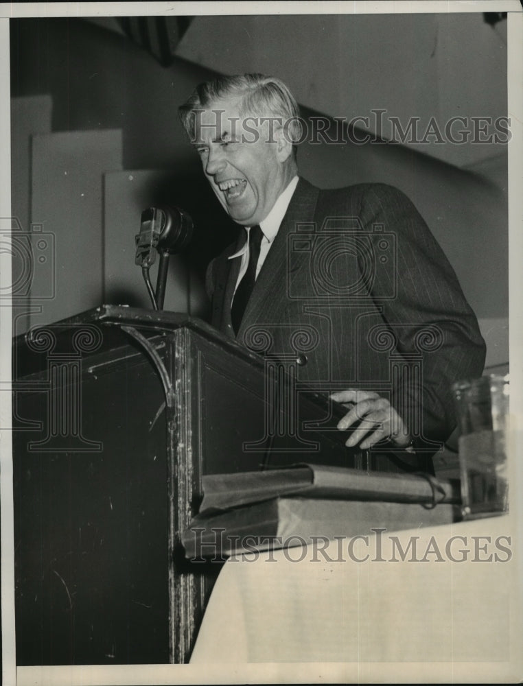 1948 Press Photo Third Party candidate Henry Wallace addressing CIO convention