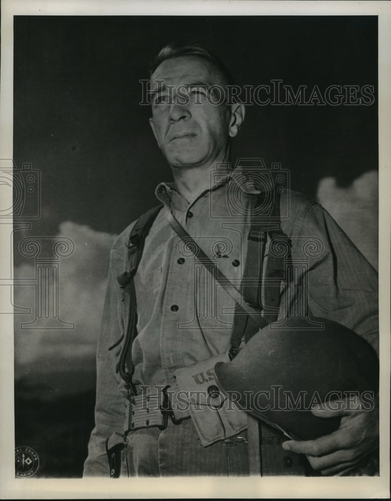 1946 Press Photo Maj.Gen. Arthur MacArthur commands the 98th Infantry Division