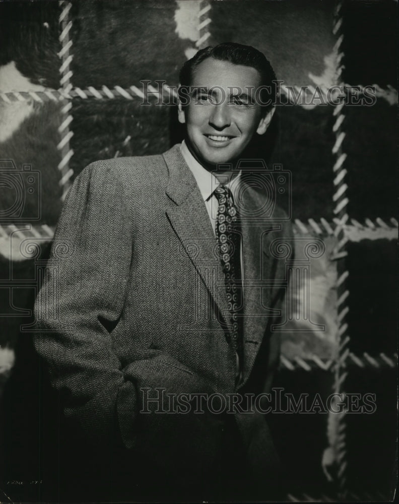 Press Photo Actor MacDonald Carey for "The Great Missouri Raid" Movie