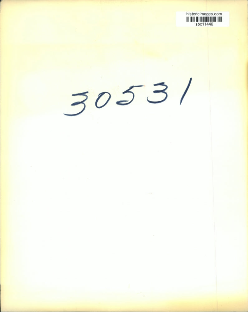 1960 Press Photo FBI Director J. Edgar Hoover ins a baseball Cap