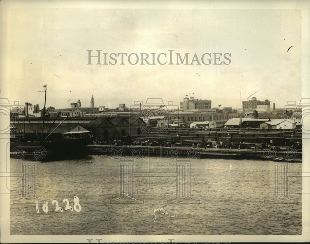 1933 Press Photo Tampico Mexico which was hit by a cyclone that killed 5000