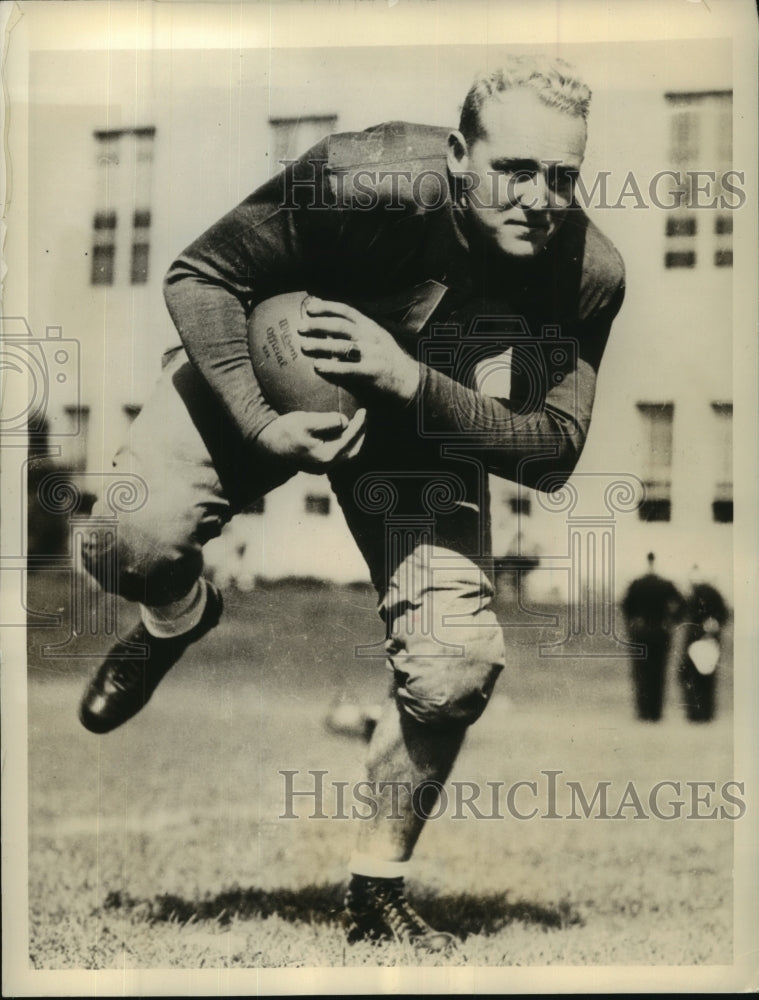 1937 Press Photo John Meek Quarterback and Field General for Pacific Coast Team- Historic Images