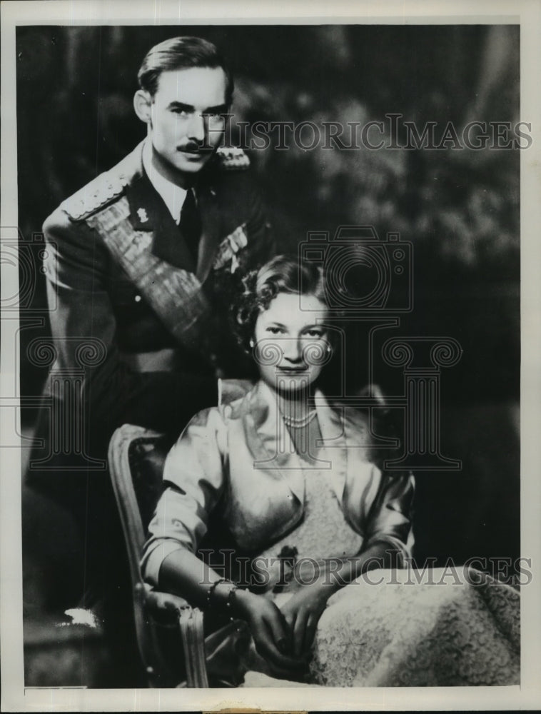 1953 Press Photo Princess Josephine Charlotte and Prince John of Belgium