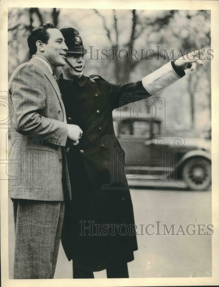 Press Photo Max Baer Former World's Heavyweight Champ in England for Matches