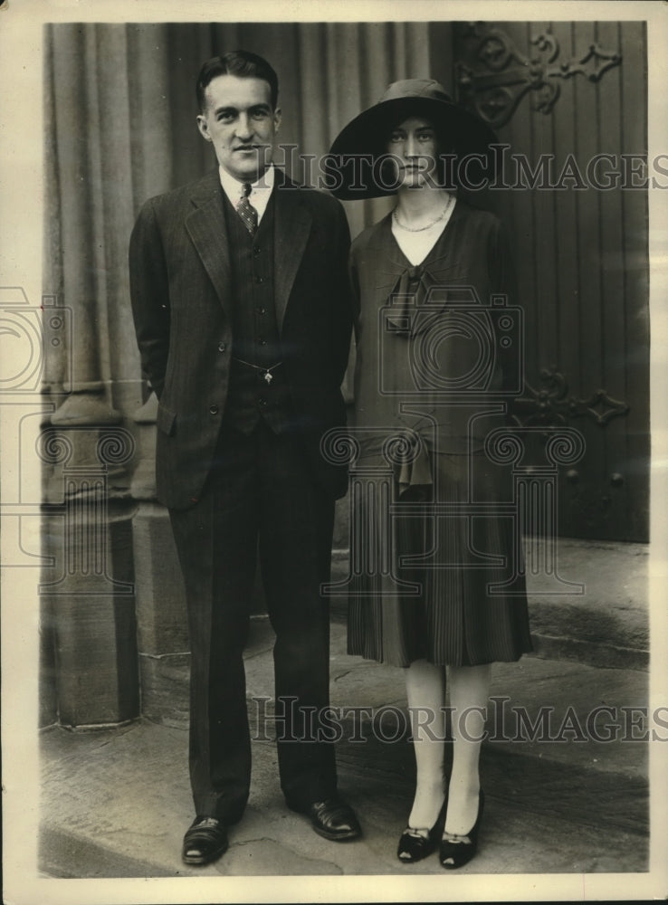 1928 Press Photo Francis Quintilian and Catherine Smith to Marry June 9 1928