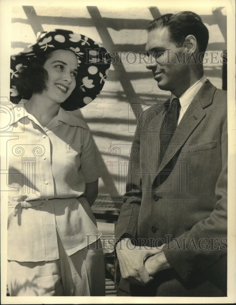 1938 Press Photo Gifford Pinchot, III, & Virginia Walker injured in Car Accident
