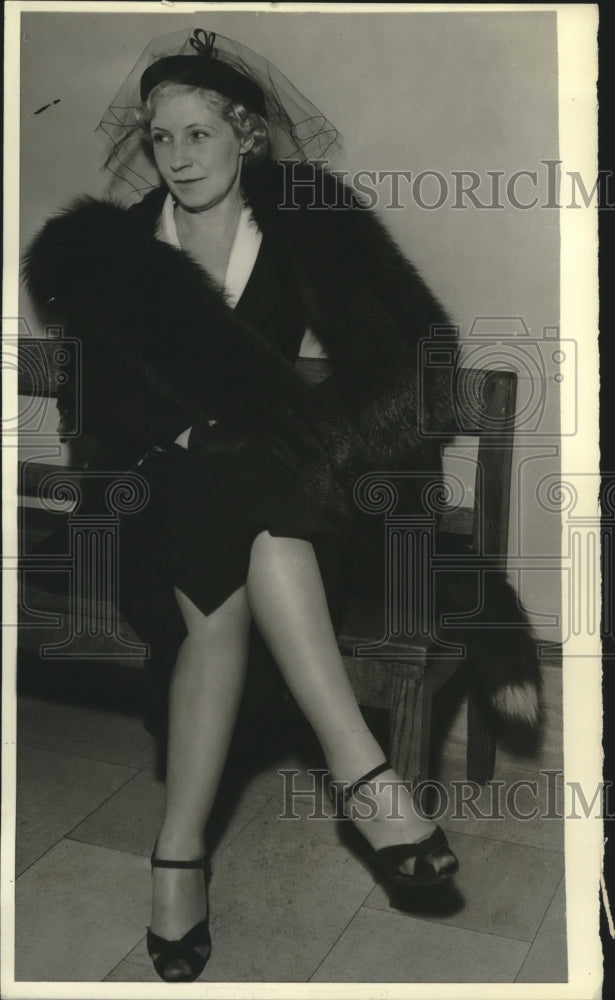 1938 Press Photo Mrs Leora Haglund Divorces Husband Asserting Indiscretions