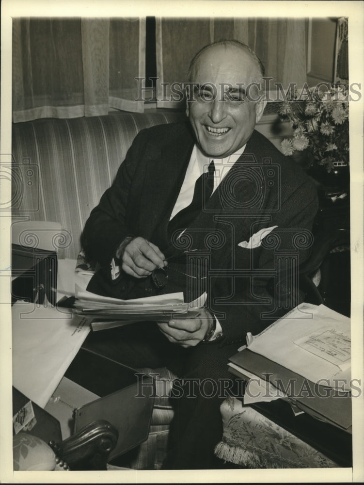 Press Photo Joseph E. Davies named as Cordell Hull's Special Assistant