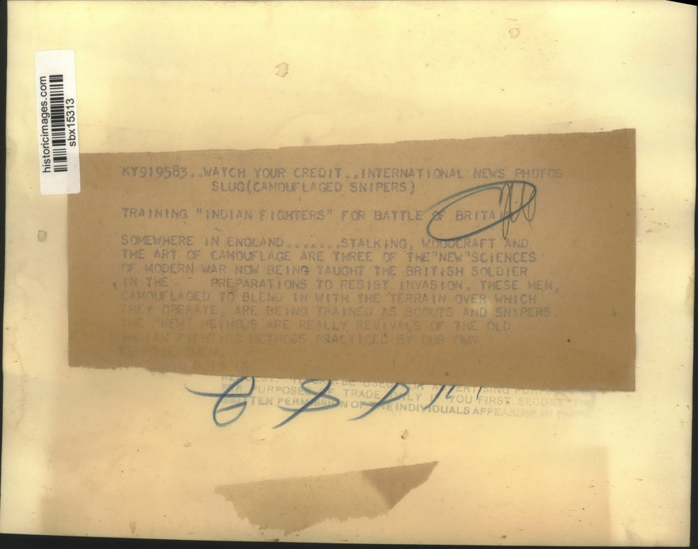 Press Photo Stalking Woodcraft & Camouflage 3 New Sciences of Modern War