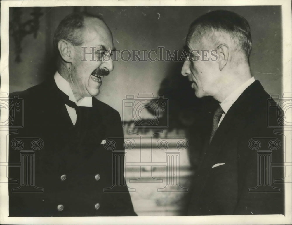 1941 Press Photo King Haakon of Norway &amp; President Raczkiewicz of Poland- Historic Images