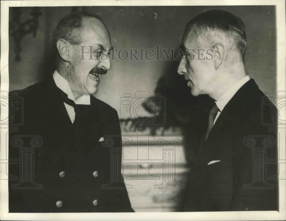 1941 Press Photo King Haakon of Norway & President Raczkiewicz of Poland- Historic Images