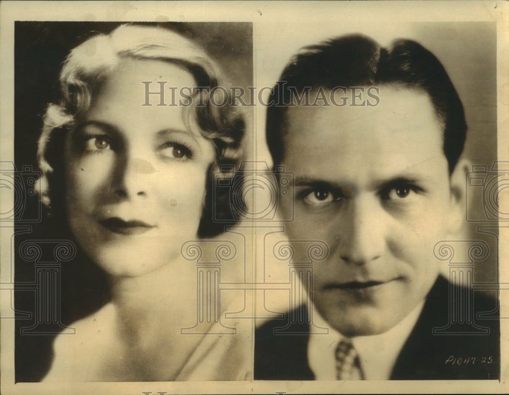 1932 Press Photo Actors Helen Hayes, Frederic March Best Performances of Year