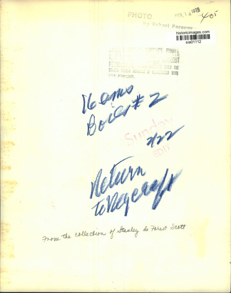 1975 Press Photo United States of America President George Washington painting