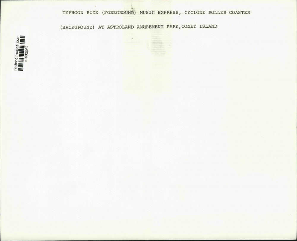 Press Photo Rides at Astroland Amusement Park, Coney Island - sia02561