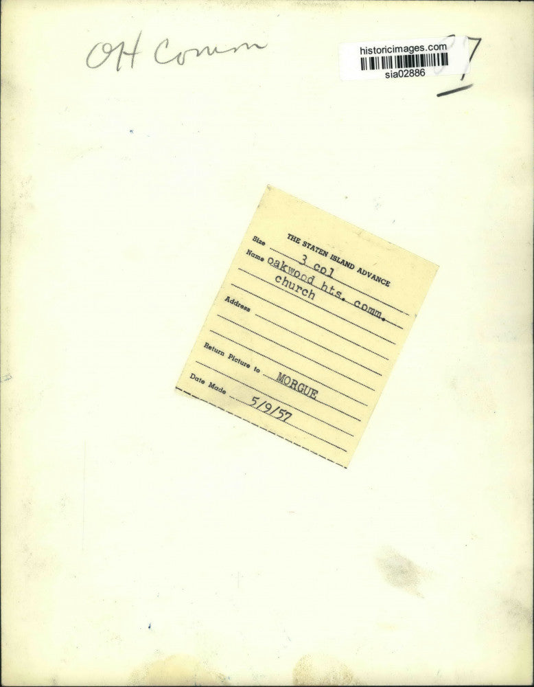 1957 Press Photo Oakwood Heights Community Church covered in ivy - sia02886