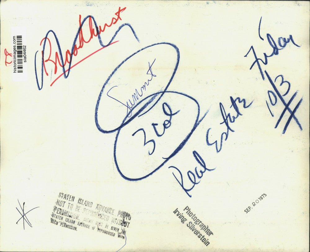 1975 Press Photo A Summit home with front yard - sia04462