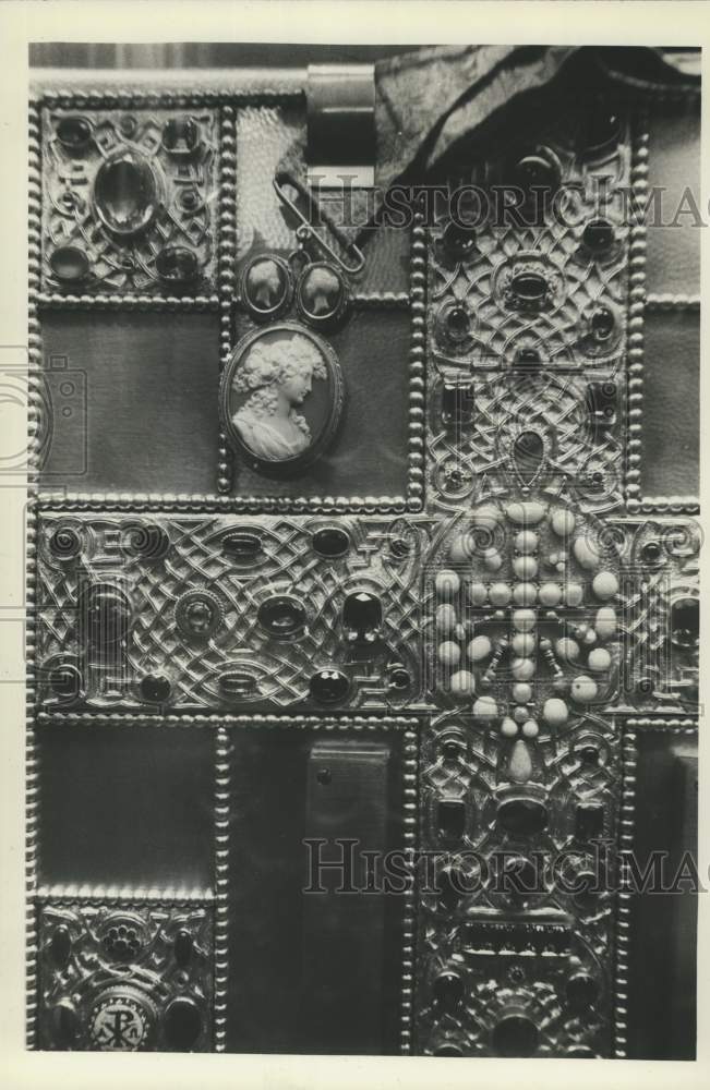 1981 Press Photo Closeup of features of Cathedral Church of St. John the Divine