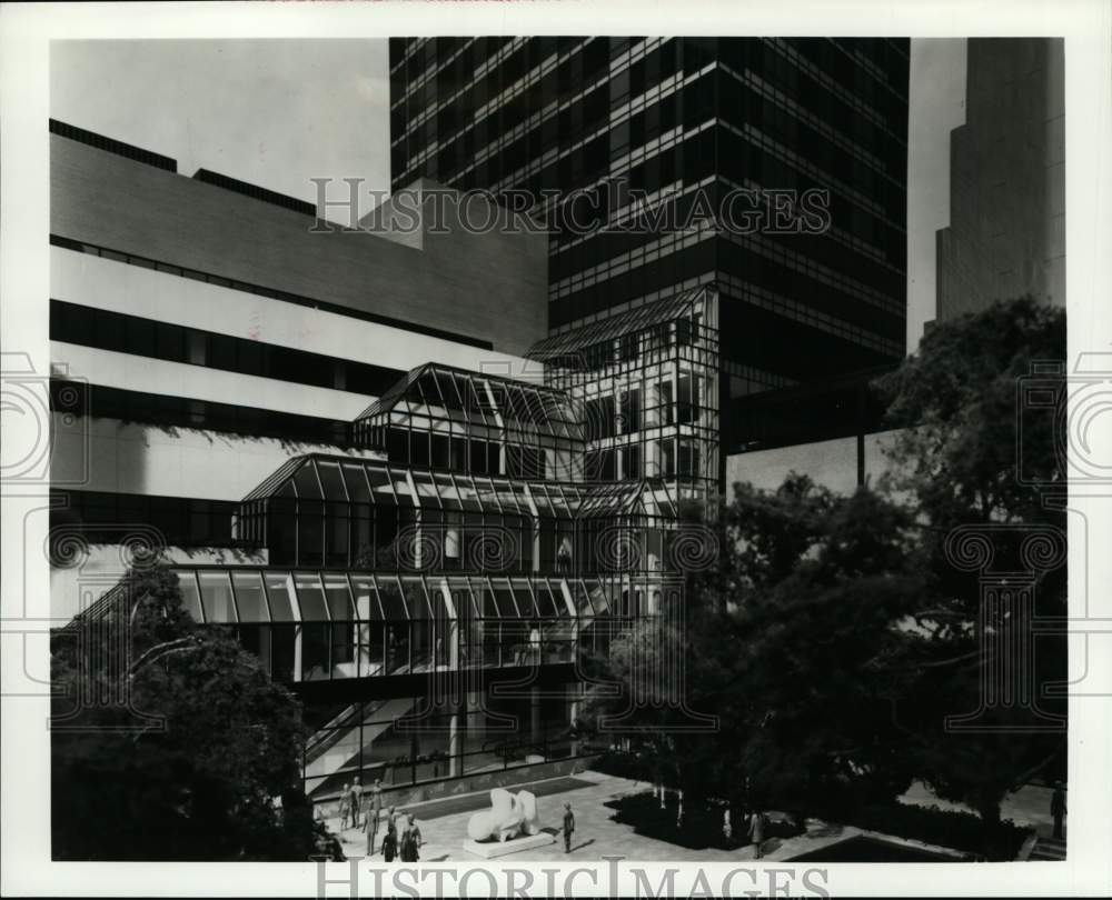 Press Photo Exterior view of The Museum of Modern Art Garden Hall, New York- Historic Images
