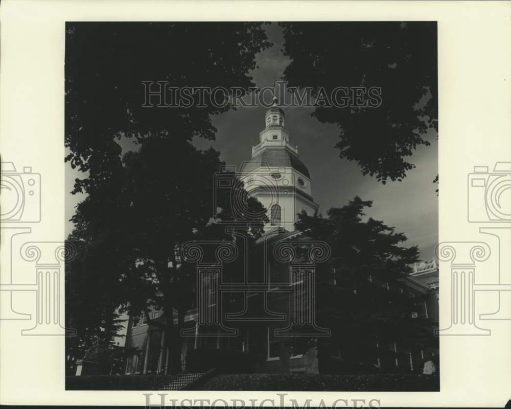 Press Photo Exterior view Maryland State House, Annapolis - sia08304