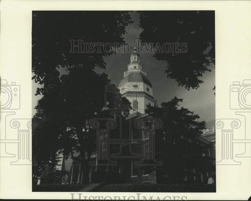 Load image into Gallery viewer, Press Photo Exterior view Maryland State House, Annapolis - sia08304
