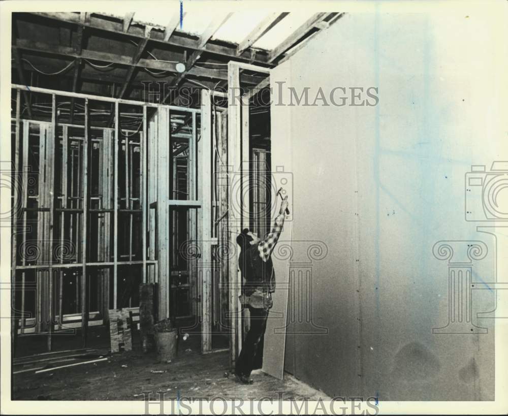 1979 Press Photo P.A.L. Recreation Center during construction, Jersey Street