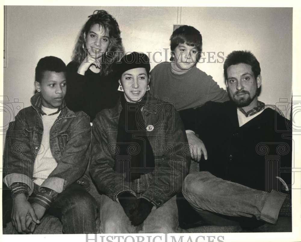 1987 Press Photo Staten Island Shakespearean Theater Company actors - sia08797