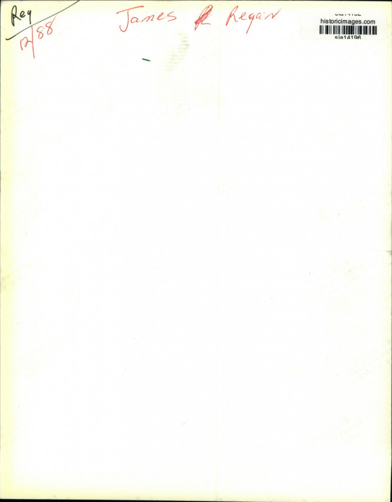 1988 Press Photo James F. Regan at a press conference - sia14196