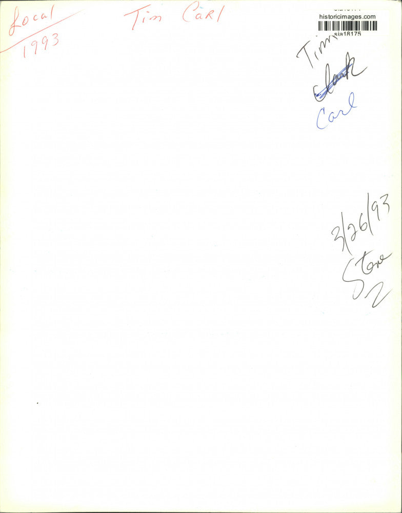 1993 Press Photo Tim Carl - sia18175