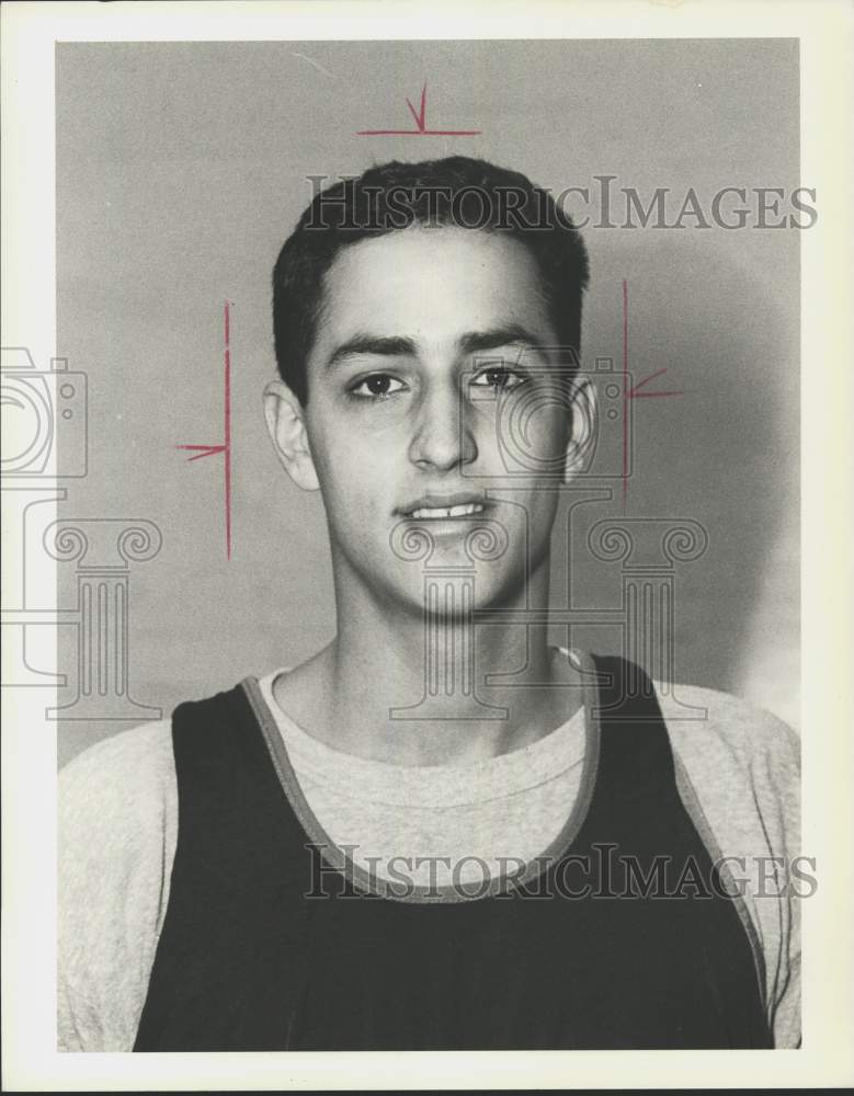 Press Photo Lee Falbo of the College of Staten Island Basketball team- Historic Images