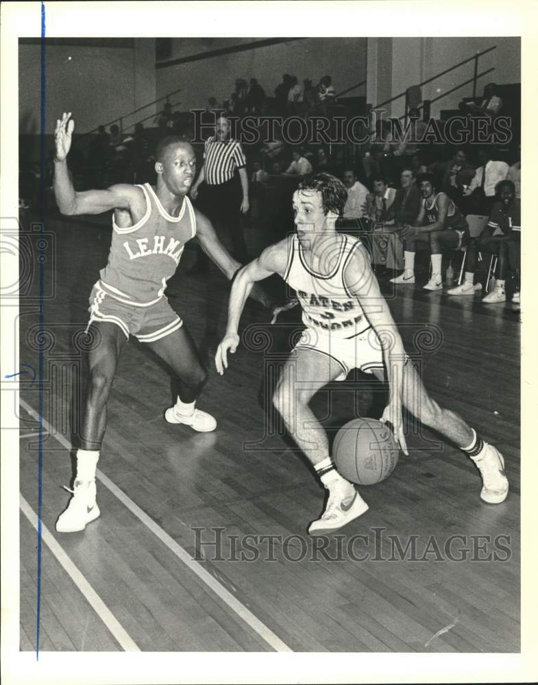 1984 Press Photo College of Staten Island Basketball Game - sia23317- Historic Images