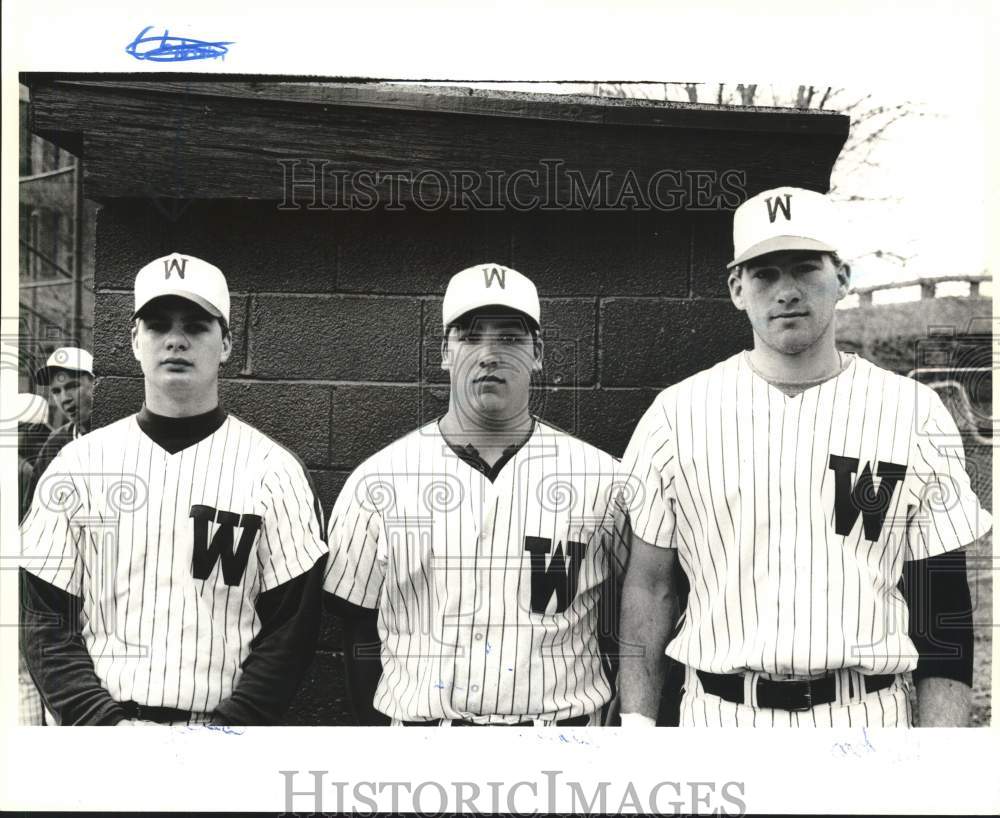 Press Photo Wagner Baseball teammates - sia24225- Historic Images