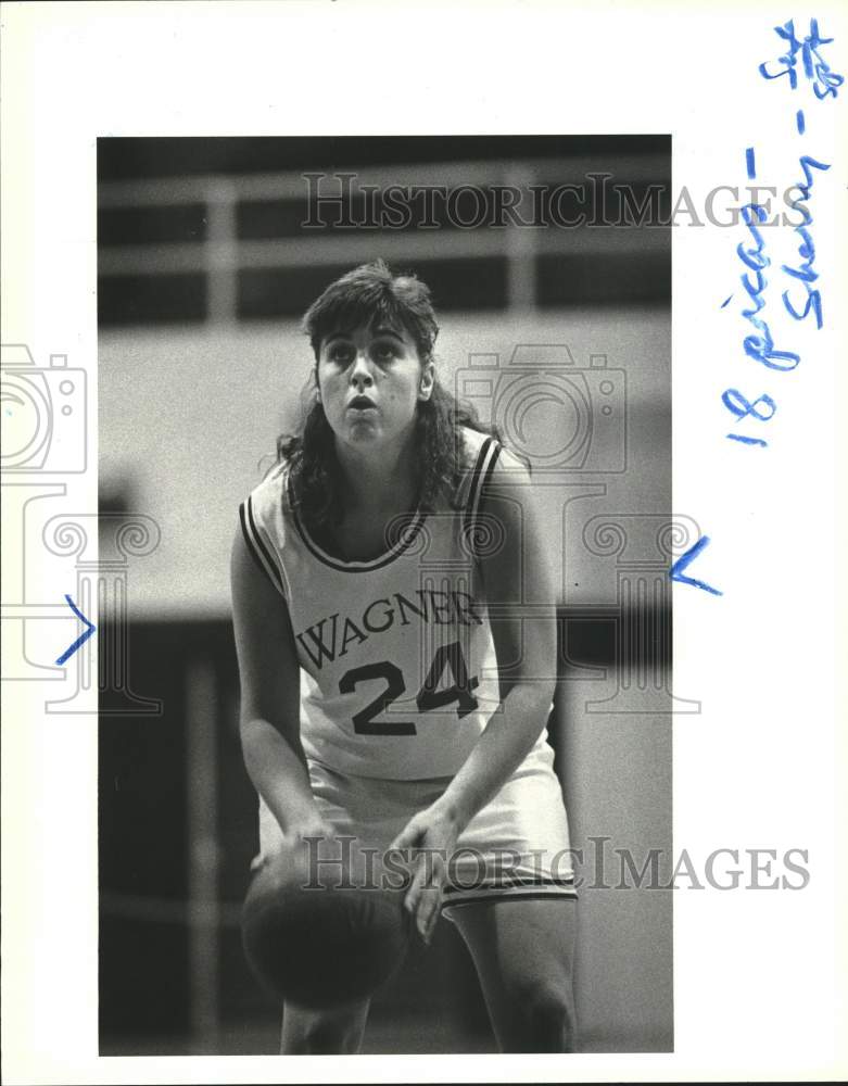 1990 Press Photo Wagner Basketball&#39;s Sherry Morris - sia24368- Historic Images