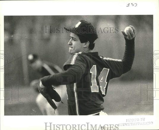 1984 Press Photo College of Staten Island Baseball's