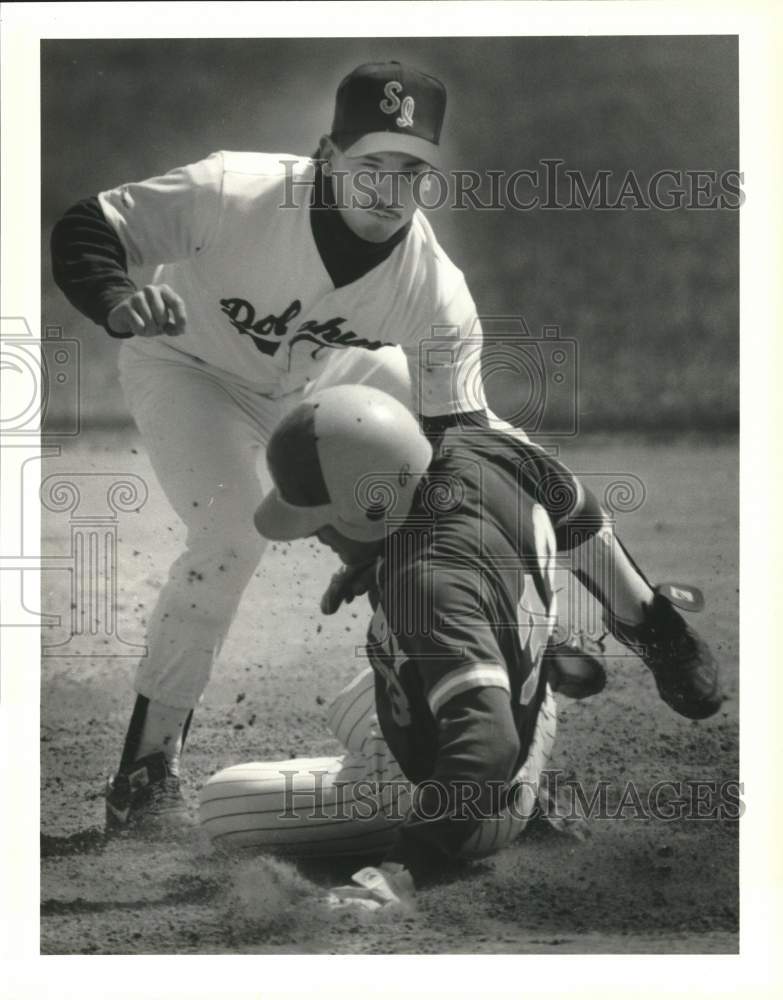 1989 Press Photo Baseball Game Between College of Staten Island and John Jay- Historic Images