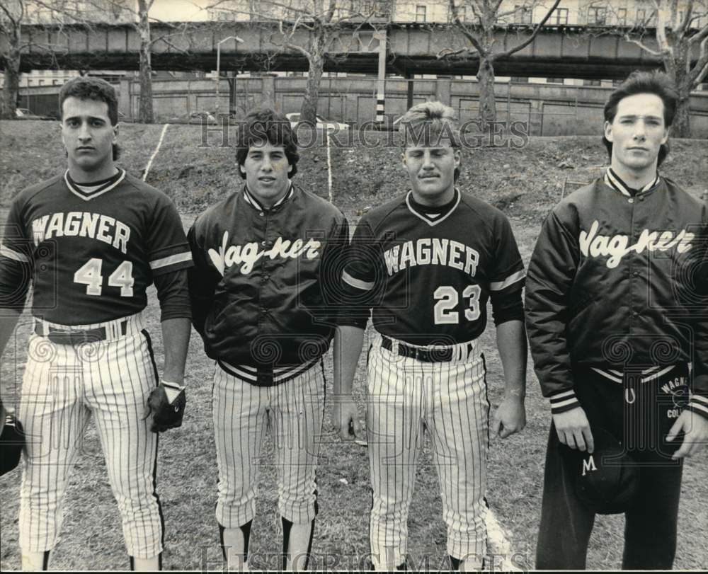 Press Photo Wagner Baseball Team members - sia27739- Historic Images