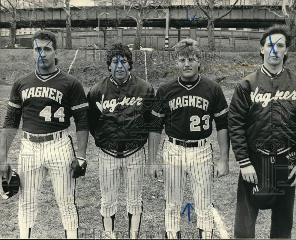 Press Photo Wagner Baseball Team Members - sia27742- Historic Images