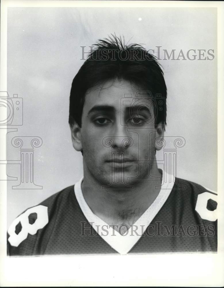 Press Photo Wagner College Football Player- Historic Images