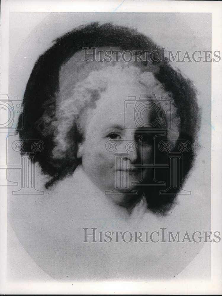 1965 Press Photo Portrait of Martha Washington, Wife of George Washington- Historic Images