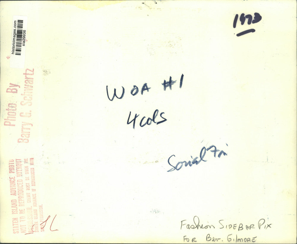 1973 Press Photo Women of Achievement Event Attendees in Fashion Feature