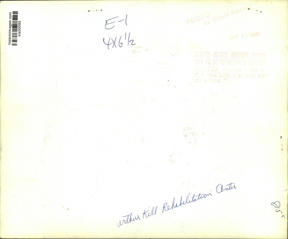 1969 Press Photo Guard Station at the Arthur Kill Rehabilitation Center